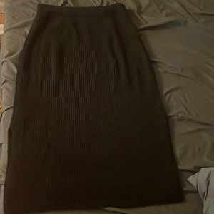 VINCE Ribber Wool Skirt